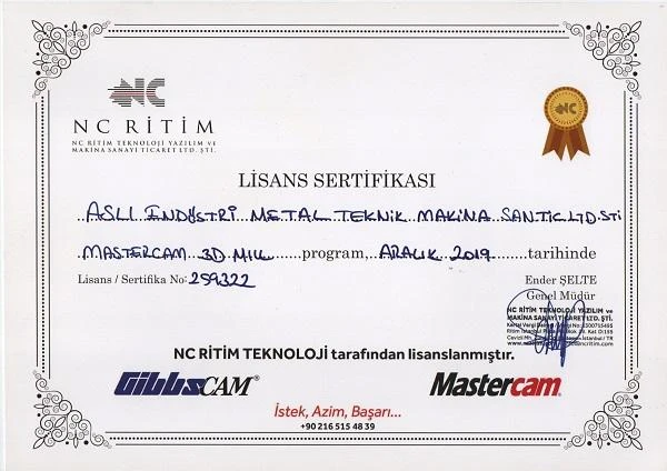 Mastercam Lisansı